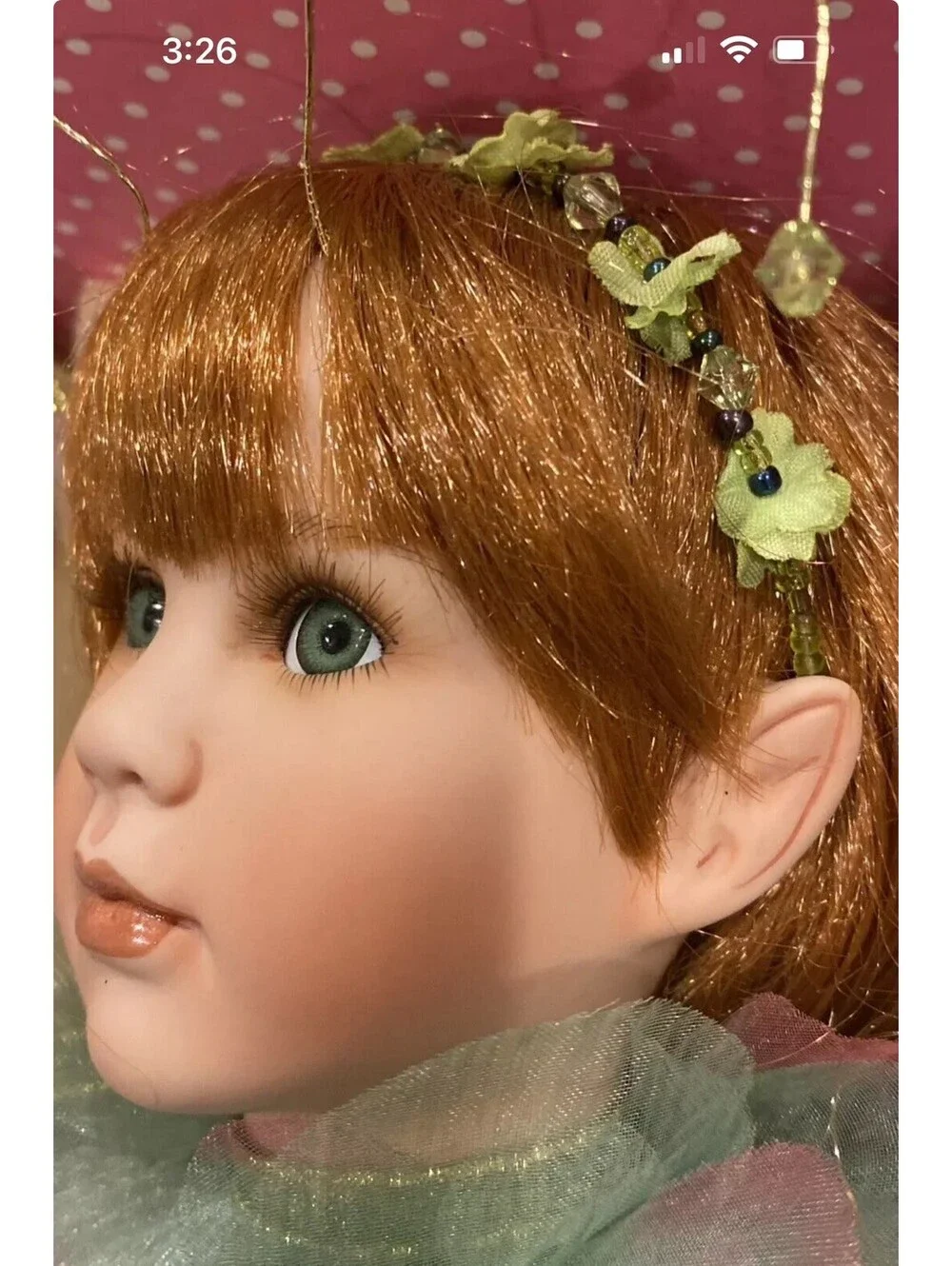 Paradise Galleries Treasure of the Emerald Isle Fairy Porcelain Doll 17
